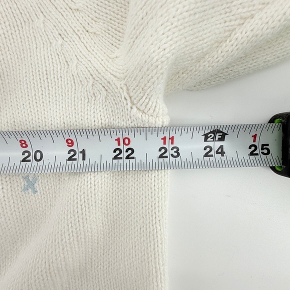 Vtg Crystal Kote Womens XL Cream Skiing Ice Skating Embroidered Zip Up Sweater - Picture 6 of 9